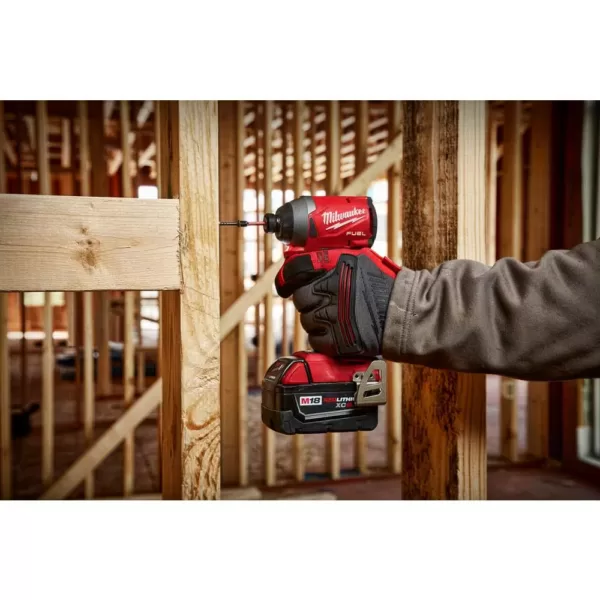 Milwaukee M18 FUEL 18-Volt Lithium-Ion Brushless Cordless Combo Kit (7-Tool) with  M18 FUEL 1/2 in. Impact Wrench