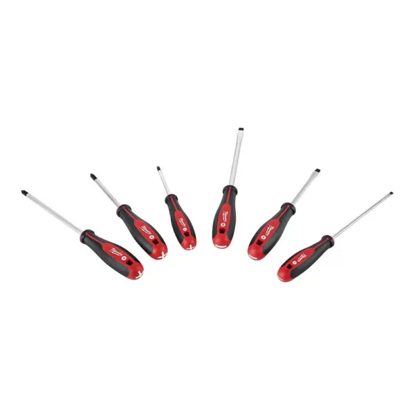 Milwaukee 3/8 in. Drive SAE/Metric Ratchet and Socket Mechanics Tool Set (56 piece) & Screwdriver Set (6 piece)