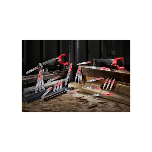 Milwaukee 4 in. 24 Teeth per in. Thin Metal Cutting SAWZALL Reciprocating Saw Blades(10 Pack)