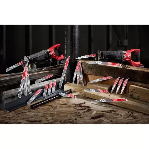 Milwaukee 12 in. 5 TPI AX Carbide Teeth Demo Nail Embedded Wood Cutting SAWZALL Reciprocating Saw Blade (1-Pack)