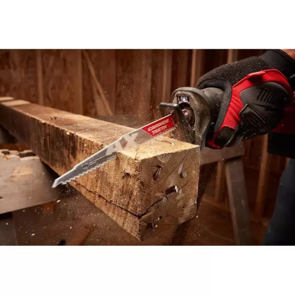 Milwaukee 9 in. 5 Teeth per in. AX Carbide Teeth Demolition Nail Embedded Wood Cutting SAWZALL Reciprocating Saw Blades (3 Pack)