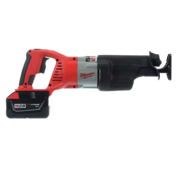 Milwaukee M28 28-Volt Lithium-Ion SAWZALL Cordless Reciprocating Saw Kit w/(2) 3.0Ah Batteries, Charger, Hard Case