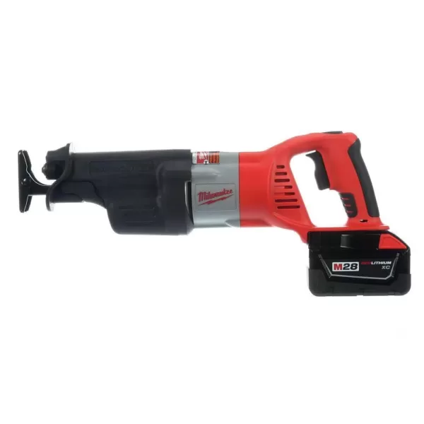 Milwaukee M28 28-Volt Lithium-Ion SAWZALL Cordless Reciprocating Saw Kit w/(2) 3.0Ah Batteries, Charger, Hard Case