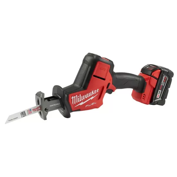 Milwaukee M18 FUEL 18-Volt Lithium-Ion Brushless Cordless HACKZALL Reciprocating Saw Kit W/(1) 5.0Ah Batteries, Charger & Tool Bag