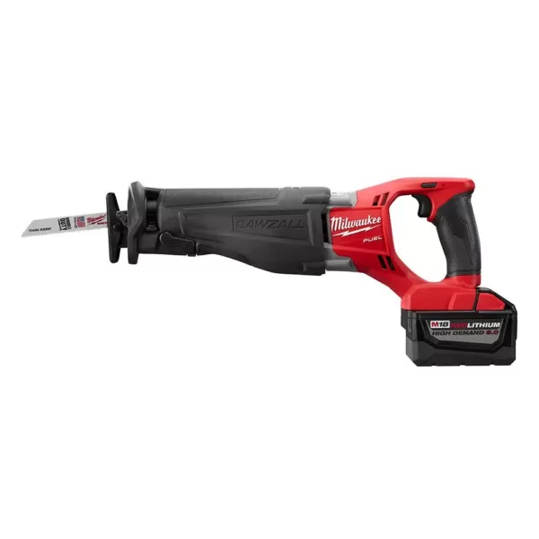 Milwaukee M18 FUEL 18-Volt Lithium-Ion Brushless Cordless SAWZALL Reciprocating Saw Kit W/(2) 9.0Ah Batteries & Hard Case