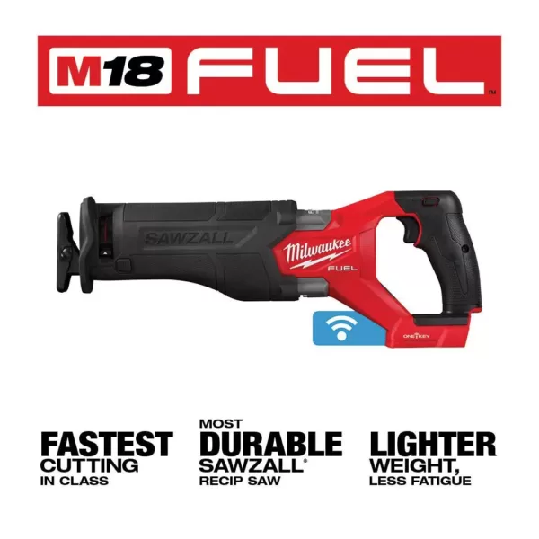 Milwaukee M18 FUEL ONE-KEY 18-Volt Lithium-Ion Brushless Cordless SAWZALL Reciprocating Saw (Tool-Only)