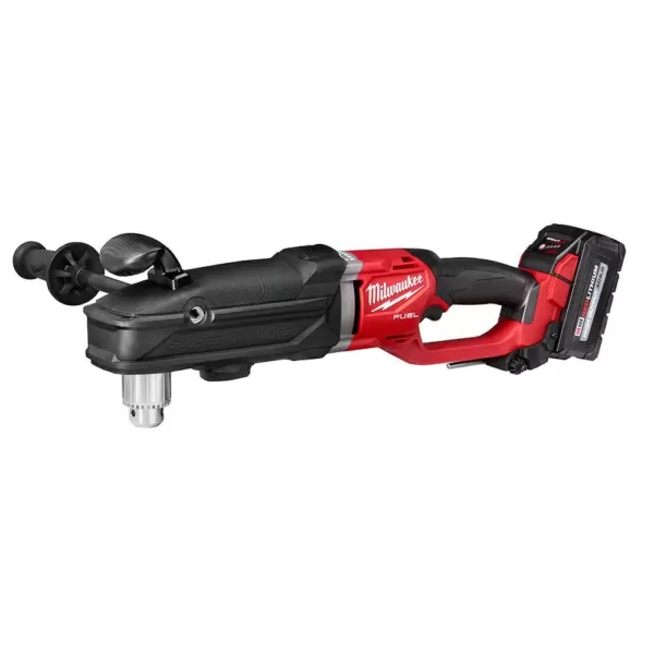 Milwaukee M18 FUEL 18-Volt Lithium-Ion Brushless Cordless GEN 2 SUPER HAWG 1/2 in. Right Angle Drill Kit