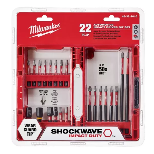 Milwaukee SHOCKWAVE IMPACT DUTY Driver Bit Set (22-Piece)