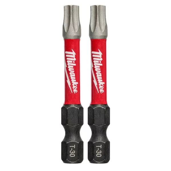 Milwaukee Shockwave T30 Torx 2 in. Power Bit (2-Pack)