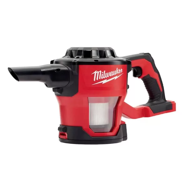 Milwaukee M18 18-Volt Lithium-Ion Cordless Compact Vacuum W/ M18 Starter Kit W/ (1) 5.0Ah Battery and Charger