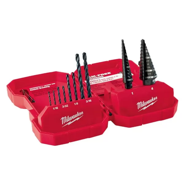 Milwaukee Black Oxide Step Drill Bit Set (10-Piece)