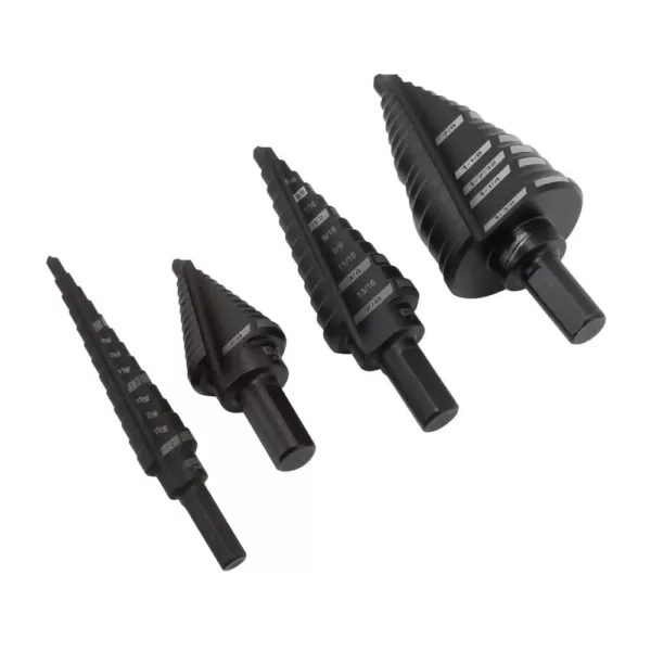 Milwaukee Black Oxide Step Drill Bit Set (4-Piece)