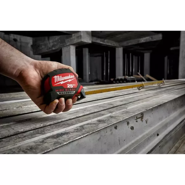 Milwaukee 16 ft. x 1.3 in. Wide Blade Magnetic Tape Measure with 17 ft. Reach