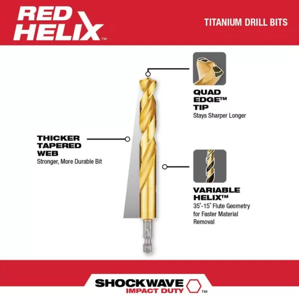 Milwaukee Shockwave 15/64 in. Titanium Drill Bit