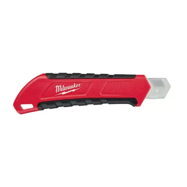 Milwaukee 18 mm Snap-Off Knife with Metal Lock and Precision Cut Blade