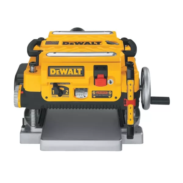 DEWALT 15 Amp 13 in. Heavy-Duty 2-Speed Thickness Planer with Knives and Tables and Planer Stand