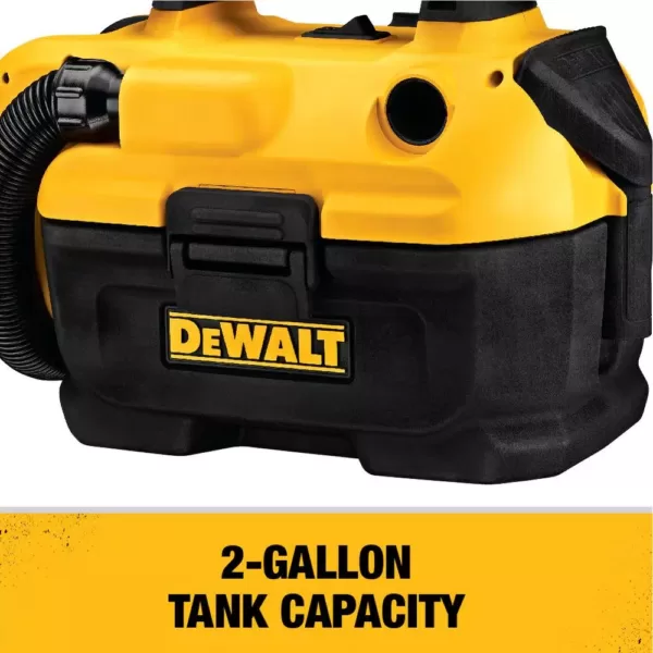 DEWALT 2 Gal. Max Cordless Wet/Dry Vacuum without Battery and Charger