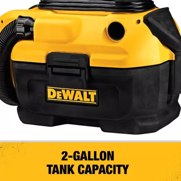 DEWALT 2 Gal. Max Cordless/Corded Wet/Dry Vacuum